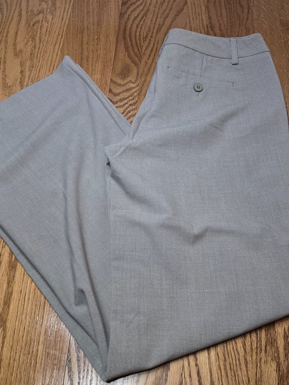 New York And Company Stretch Wide Leg Khaki Dress Pant Women Size 6